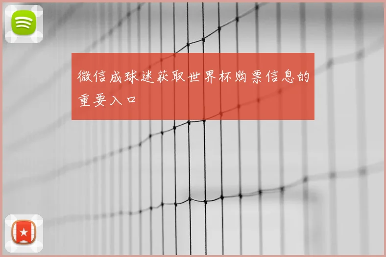 微信成球迷获取世界杯购票信息的重要入口